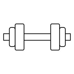 weight lifting device icon vector illustration design