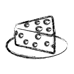 fresh cheese piece icon vector illustration design