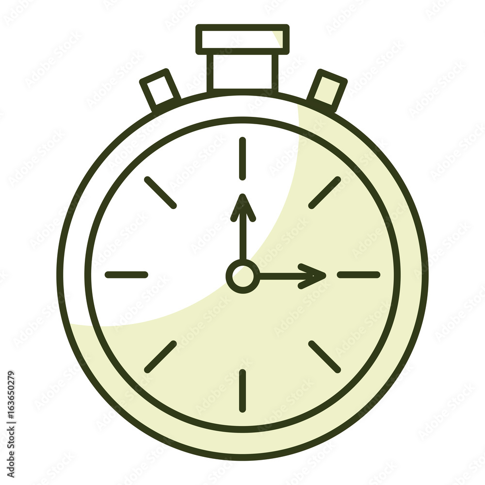 Poster chronometer timer isolated icon vector illustration design
