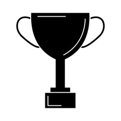 trophy cup award icon vector illustration design