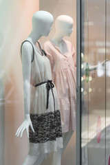 Storefront with women's dresses