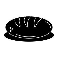 delicious bread isolated icon vector illustration design