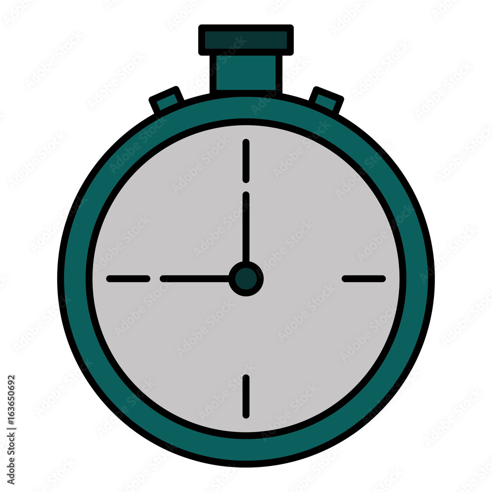 Poster chronometer timer isolated icon vector illustration design