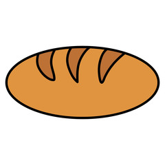 delicious bread isolated icon vector illustration design