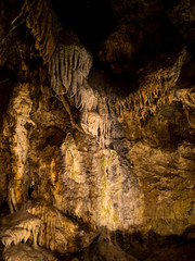 Cavern with calcite formations