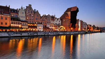 Foto op Plexiglas Stad aan het water Oude stad van Gdansk