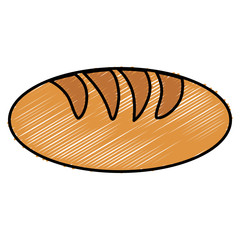 delicious bread isolated icon vector illustration design