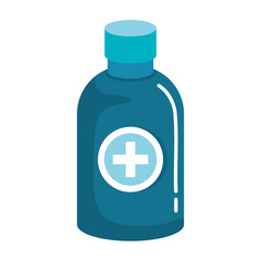 bottle drugs isolated icon vector illustration design