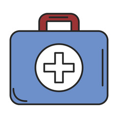 medical kit isolated icon vector illustration design