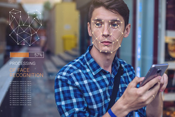 Concept of a new technology of face recognition on polygonal grid is constructed by points of IT security and protection