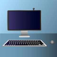 Vector image of a personal computer