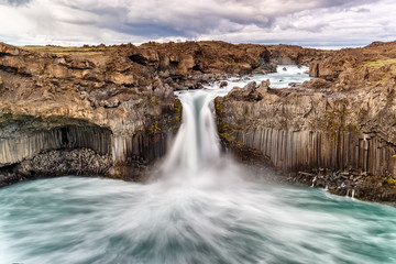 Naklejka premium Aldeyjarfoss waterfall in Iceland