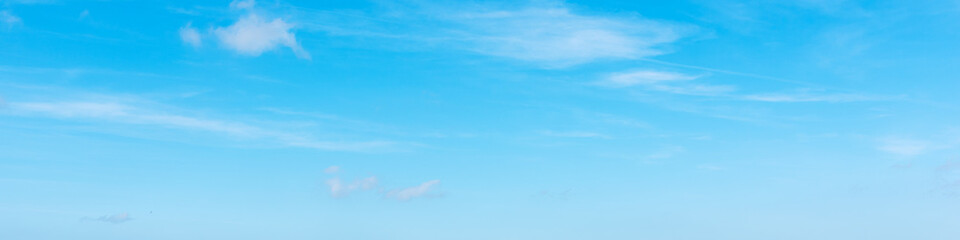 blue sky with small clouds