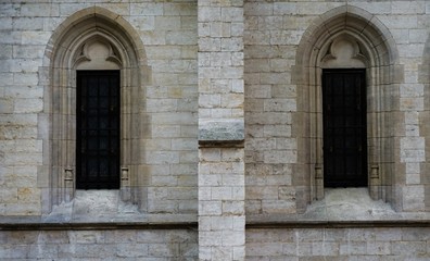 Fototapeta na wymiar Detail of the cathedral of Antwerp.