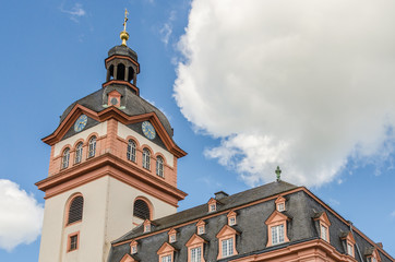 Fototapeta na wymiar Blick auf die Schlosskirche in Weilburg