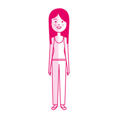Naklejka na ściany i meble beautiful and young woman character vector illustration design