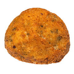 vegetable stuffed rice ball arancini isolated
