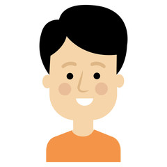 young man model avatar character vector illustration design