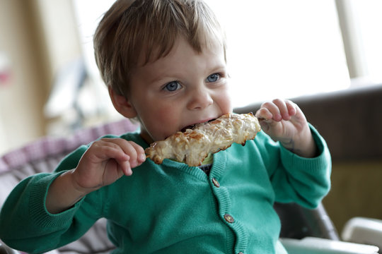 Child Eating Kebab