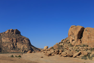 Elephant's Head Rock at Bulls Party in Ameib, Erongo, Namibia, Africa