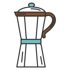 kitchen kettle isolated icon vector illustration design