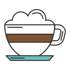 coffee cup isolated icon vector illustration design