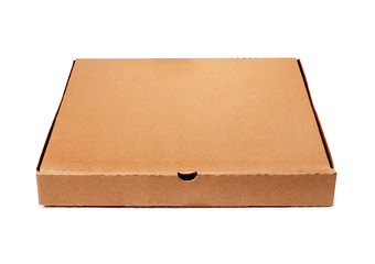 Brown pizza box template