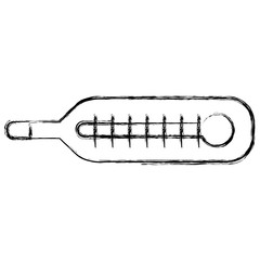 thermometer temperature measure icon vector illustration design