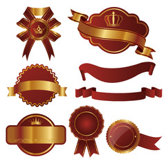 set of emblems