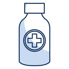 bottle drugs isolated icon vector illustration design