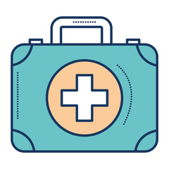 medical kit isolated icon vector illustration design