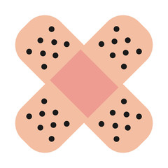 cure band isolated icon vector illustration design