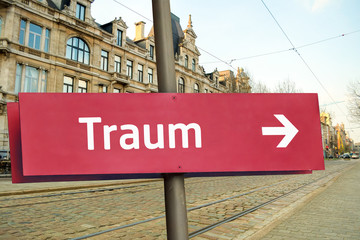 Obraz premium Schild 211 - Traum