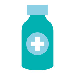 bottle drugs isolated icon vector illustration design