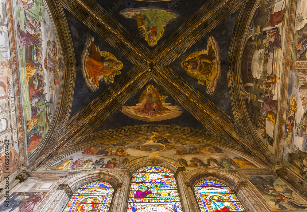 Wall mural basilica of santa maria novella, florence, italy