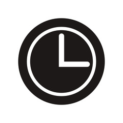 school clock time hour analog icon
