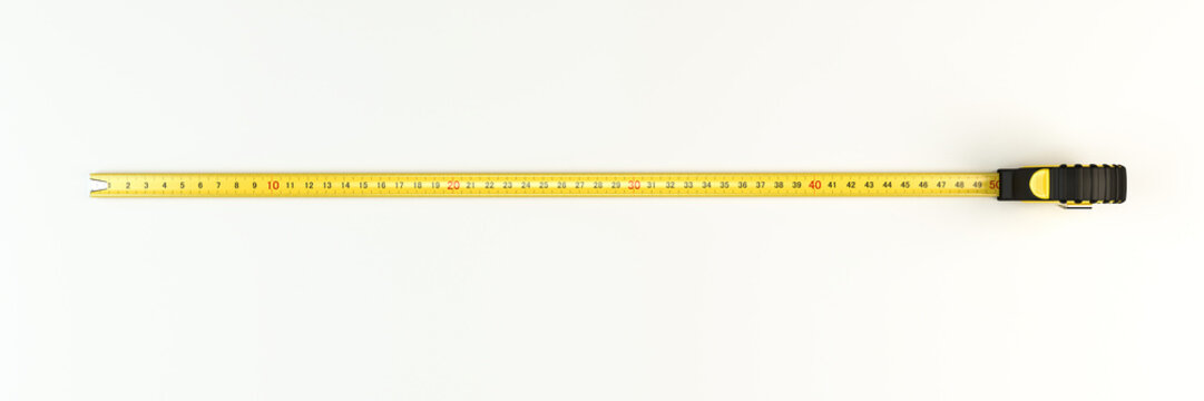 A Centimeter Tape Measure On White Background Stock Photo, Picture and  Royalty Free Image. Image 12385349.