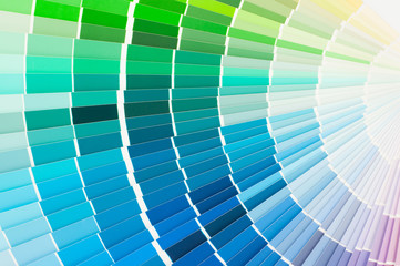 Fototapeta premium Color palette, samples of various paint