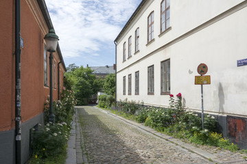 Nebenstraße Lund (Schweden)