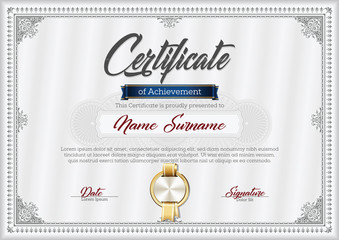 Certificate of Achievement Vintage Frame 