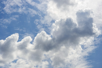 Fototapeta na wymiar Clouds against a blue sky