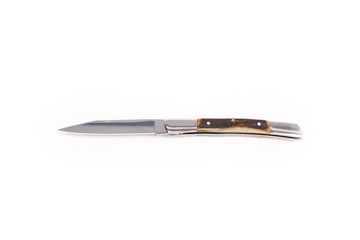 Pocket knife on white background