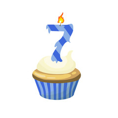 Doğum günü pastası yedinci yaş günü 