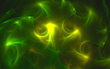 Obraz premium 3D rendering abstract fractal light background