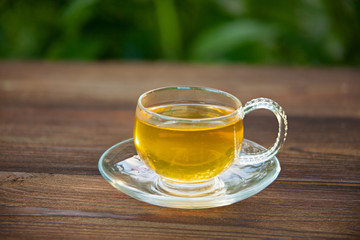 green tea in beautiful cup