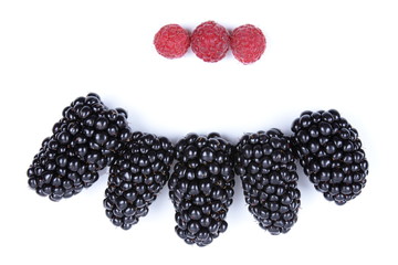 Fresh blackberries from the forest