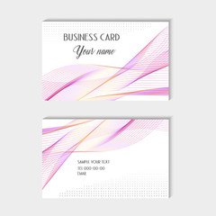 Obraz na płótnie Canvas Abstract wave background business card set vector. Green vector background. Smoke wave design. Transparent color background. Perfect design element for any cards.