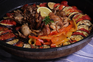 Ratatouille with chicken