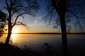 Fototapeta na wymiar Sunrise at Green Lake