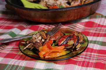 Ratatouille with chicken